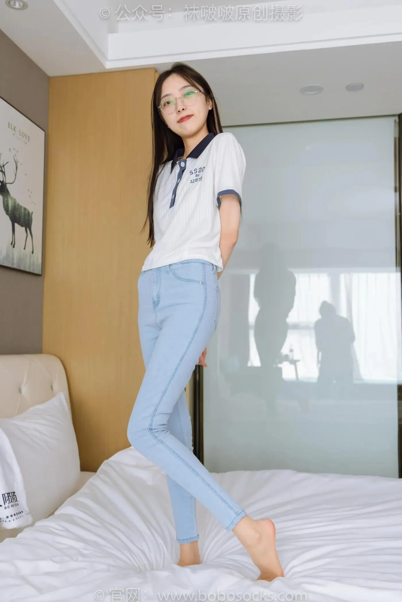 [BoBoSocks袜啵啵]NO.161 稚予-贝壳头板鞋、肉丝、裤里丝 [140P]插图6